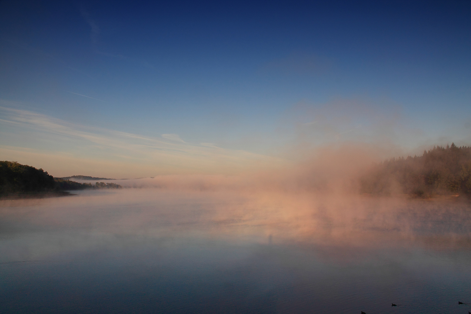 Morgens am Möhnesee...