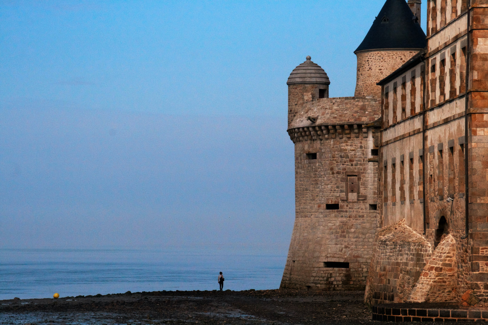 Morgens am Mont Saint Michel