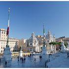 Morgens am Monumento Vittorio Emanuele II