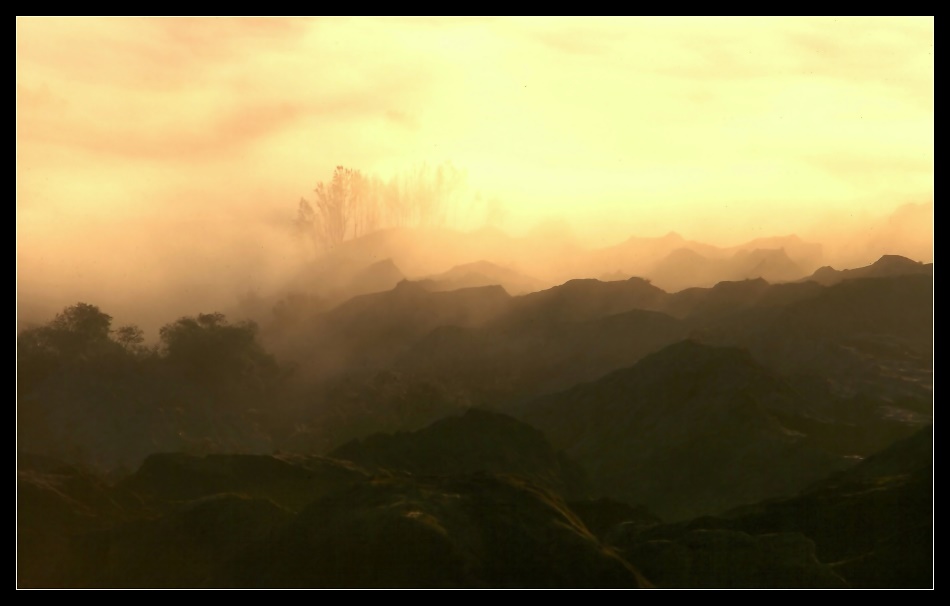 Morgens am Mount Bromo ...