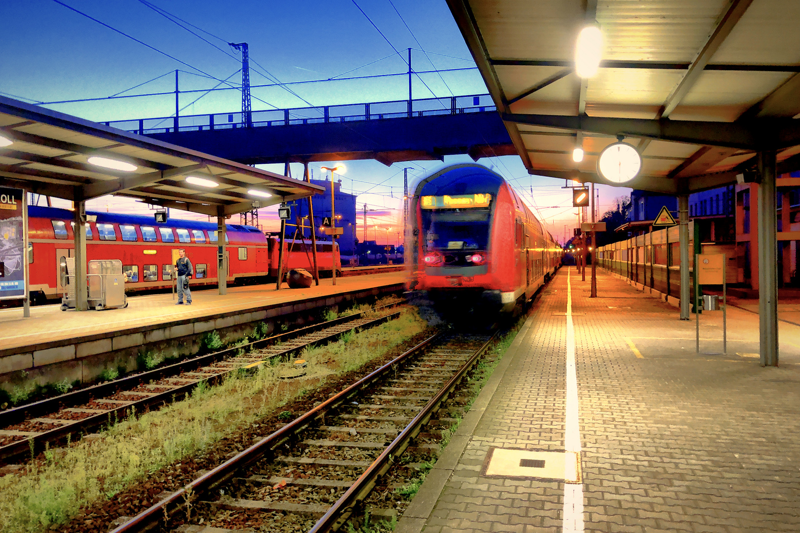 Morgens am Plattlinger Bahnhof