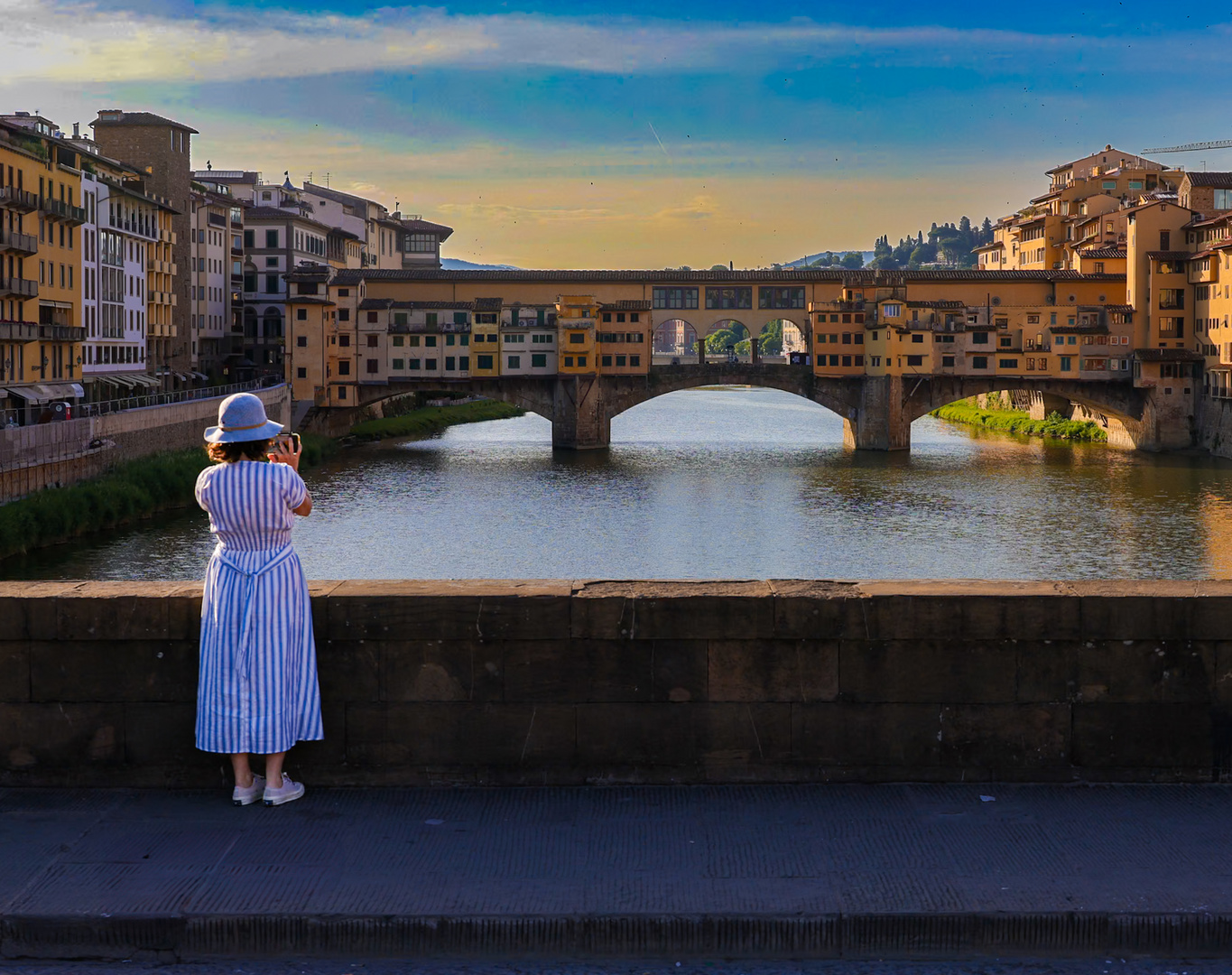 Morgens am Ponte Vecchio 