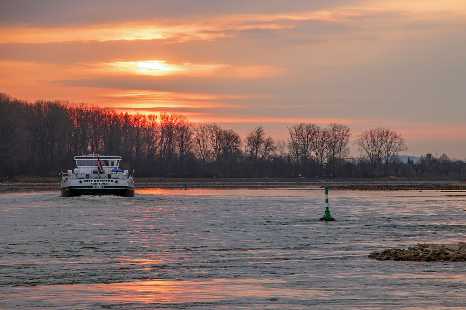 Morgens am Rhein