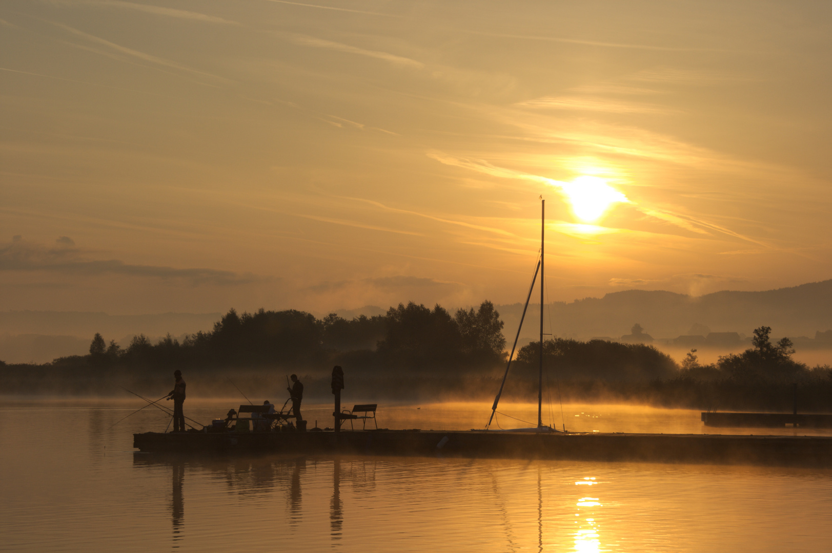 Morgens am See