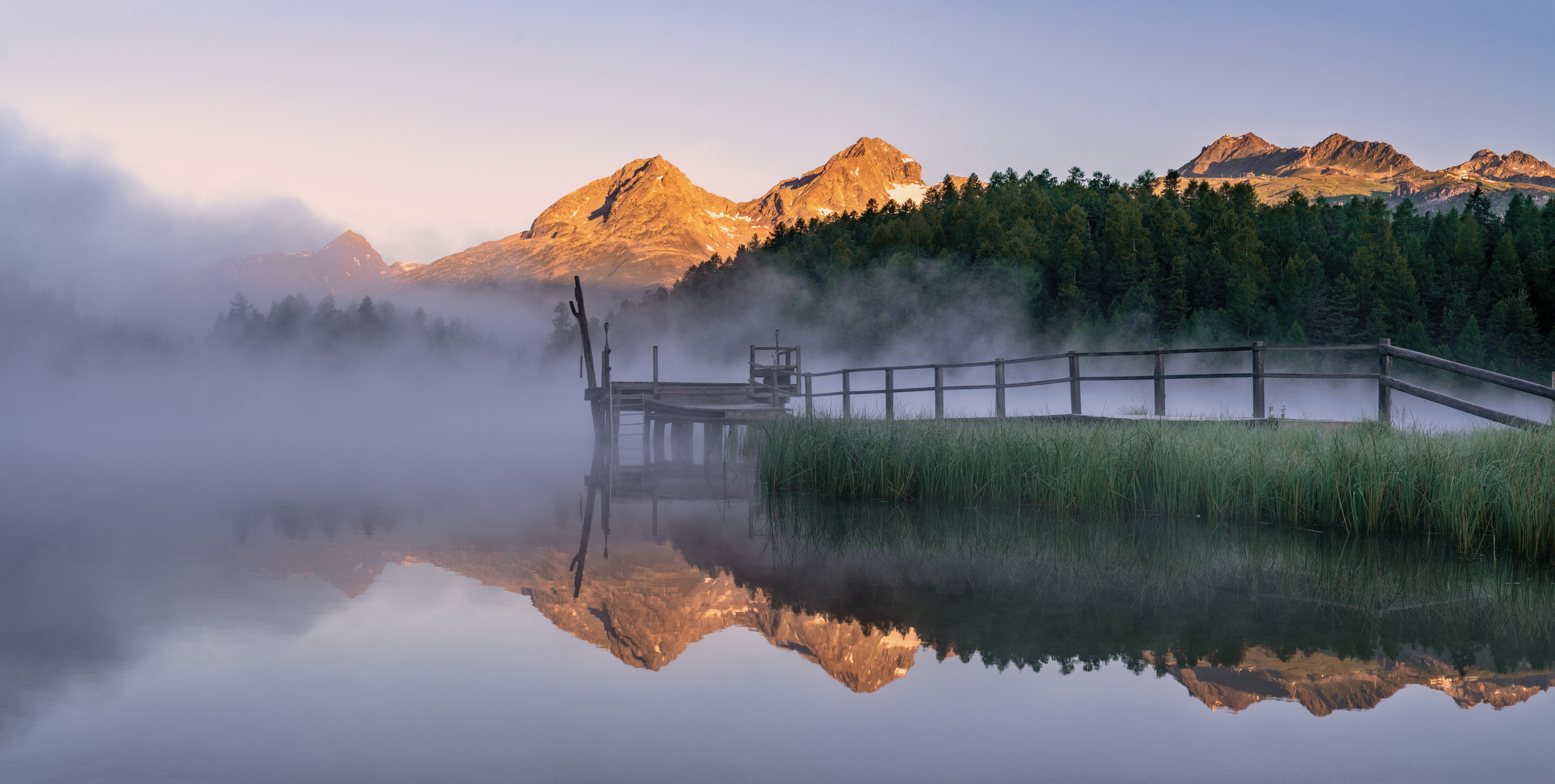 Morgens am See