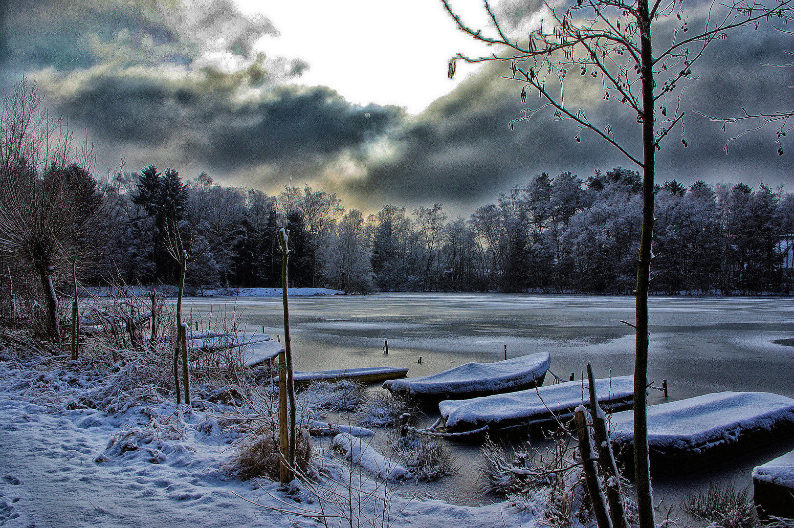 Morgens am See