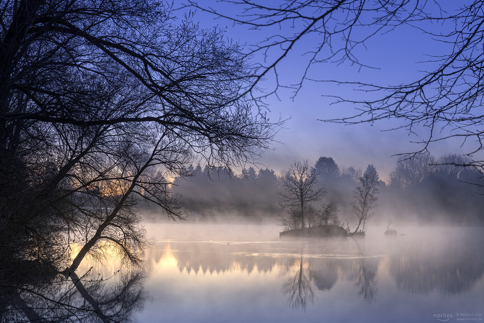 Morgens am See