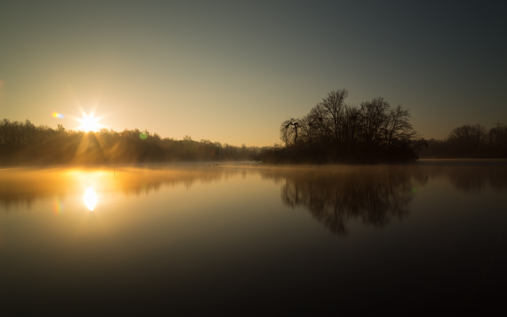 Morgens am See