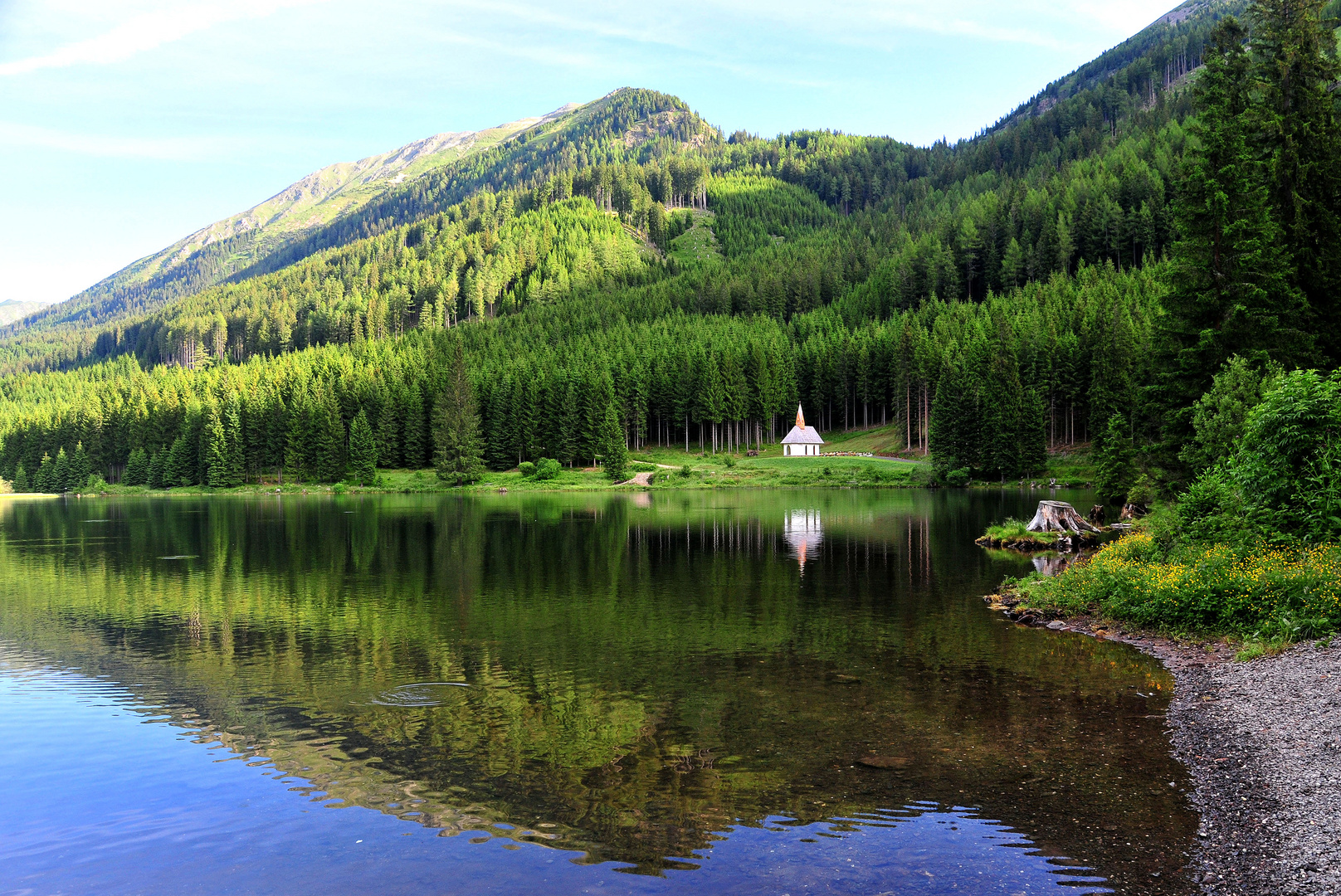 Morgens am See