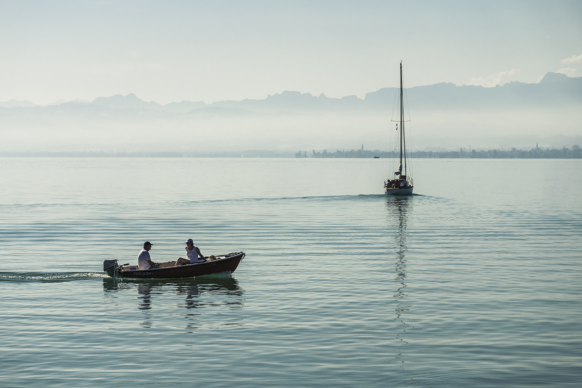 Morgens am See