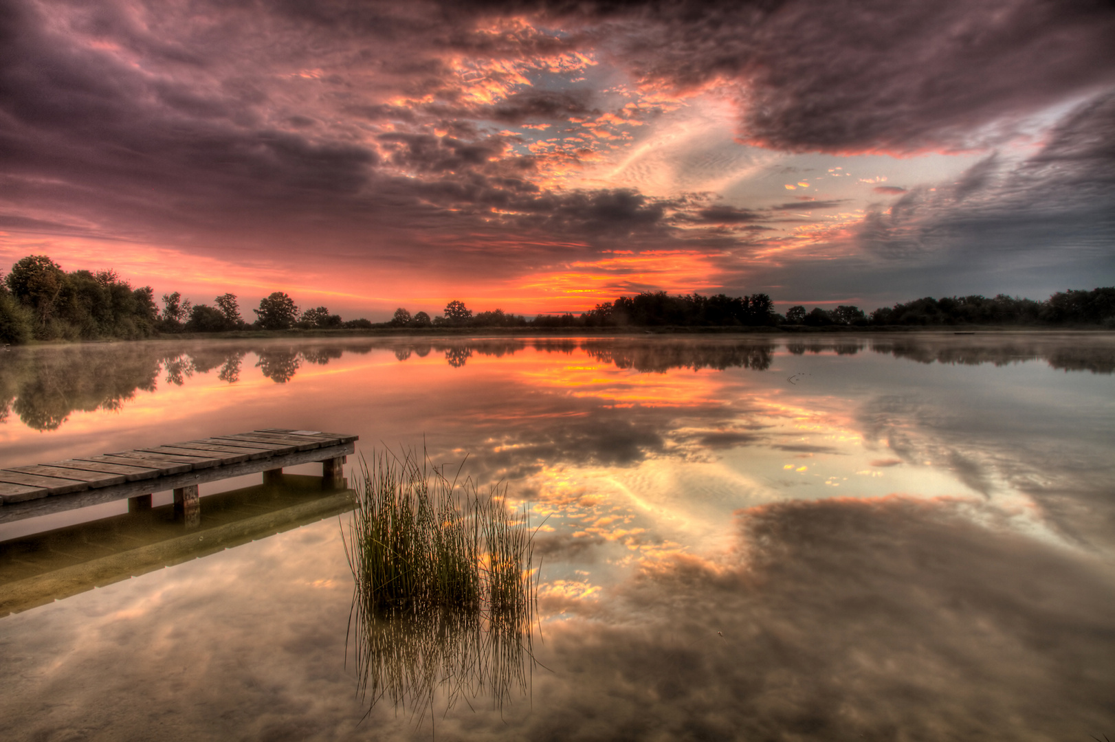 Morgens am See