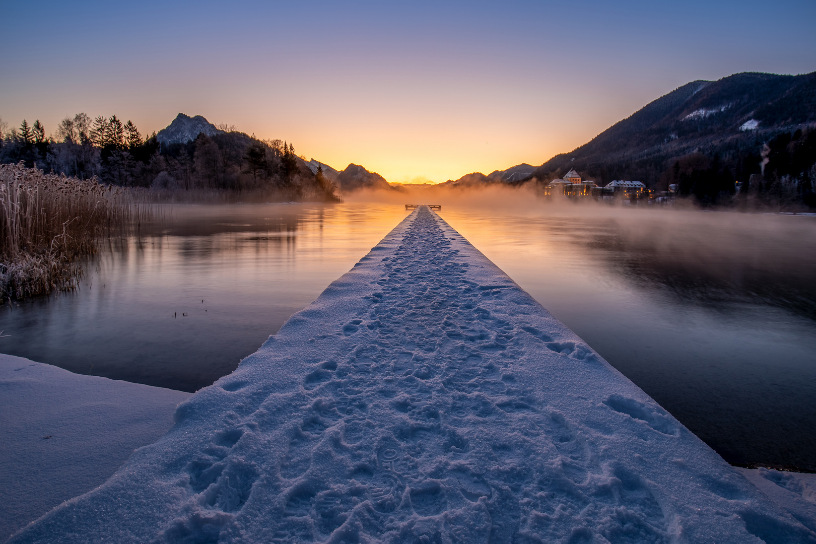 Morgens am See