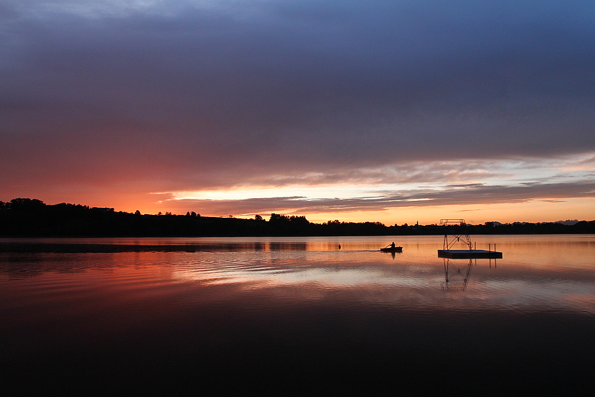 morgens am see