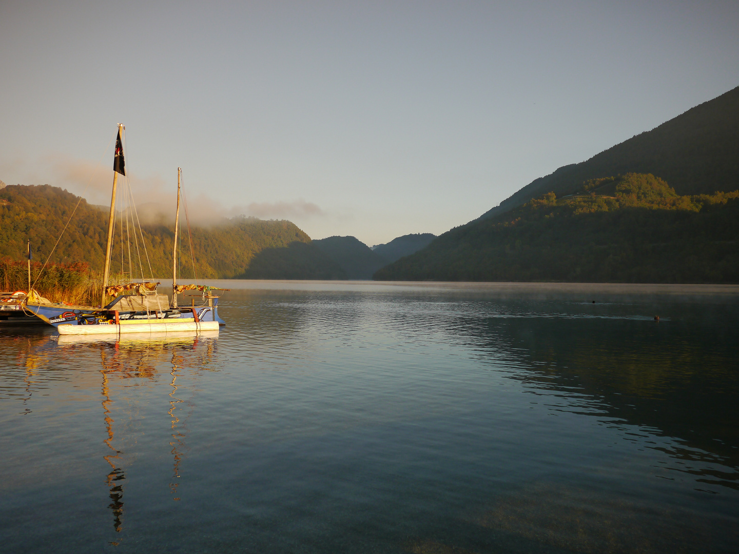 Morgens am See - Lago di Levico