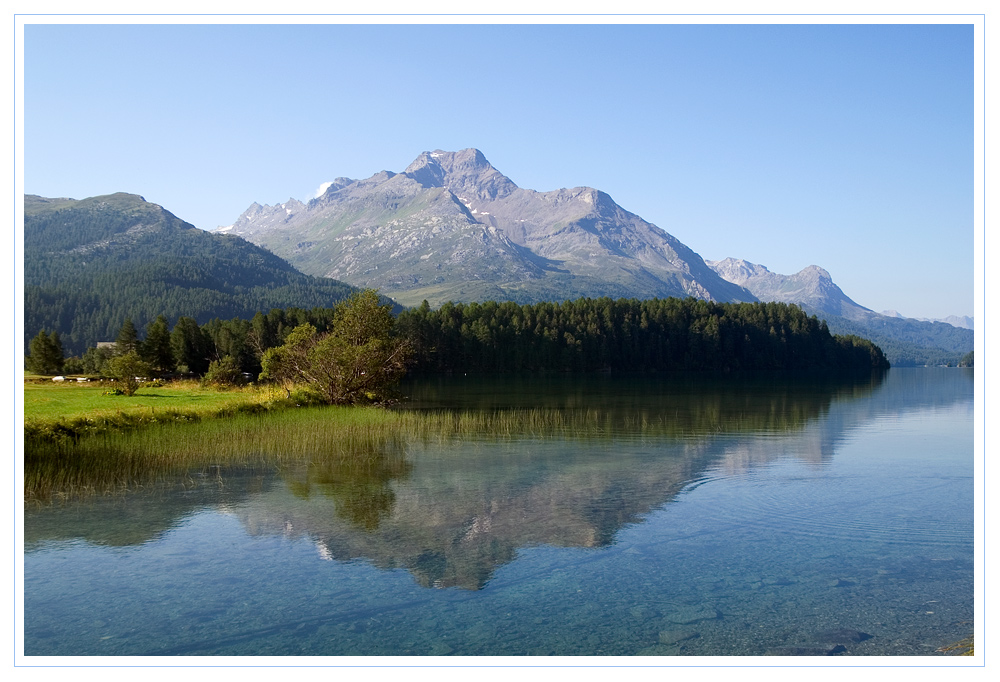 Morgens am Silser See