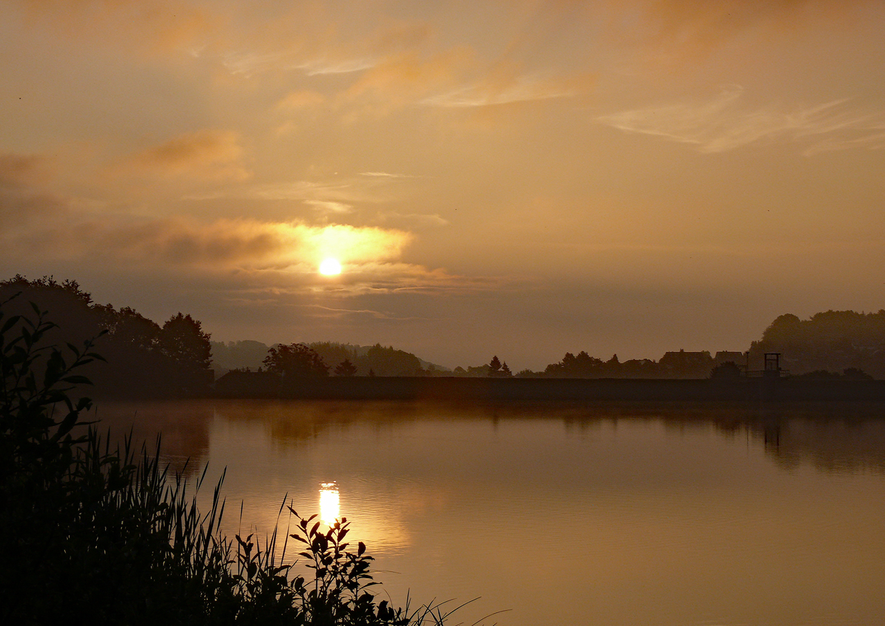 ...morgens am Stausee