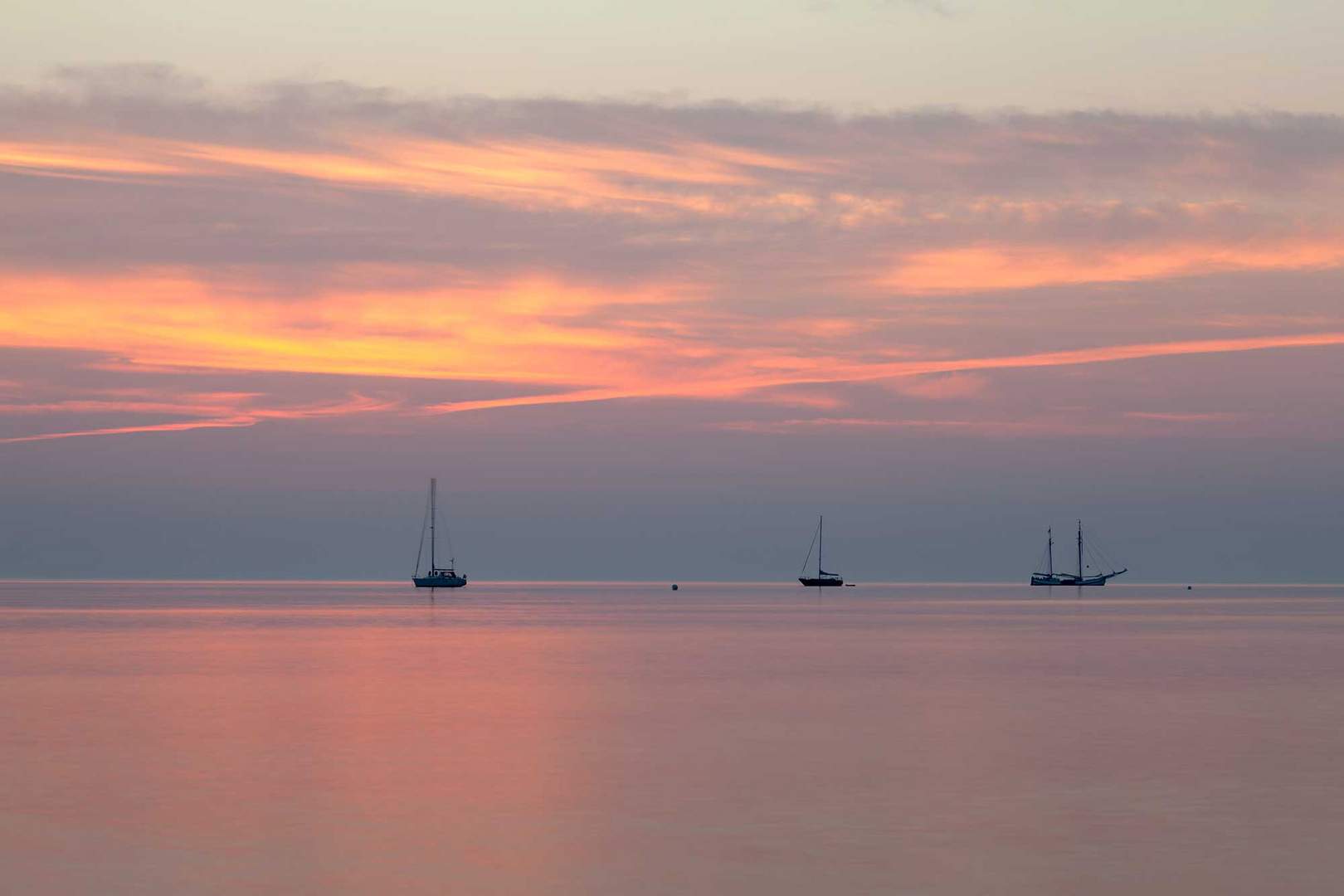 Morgens am Strand