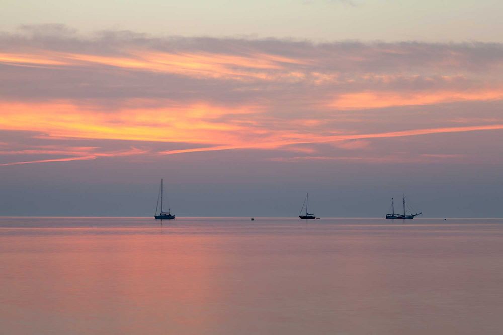 Morgens am Strand