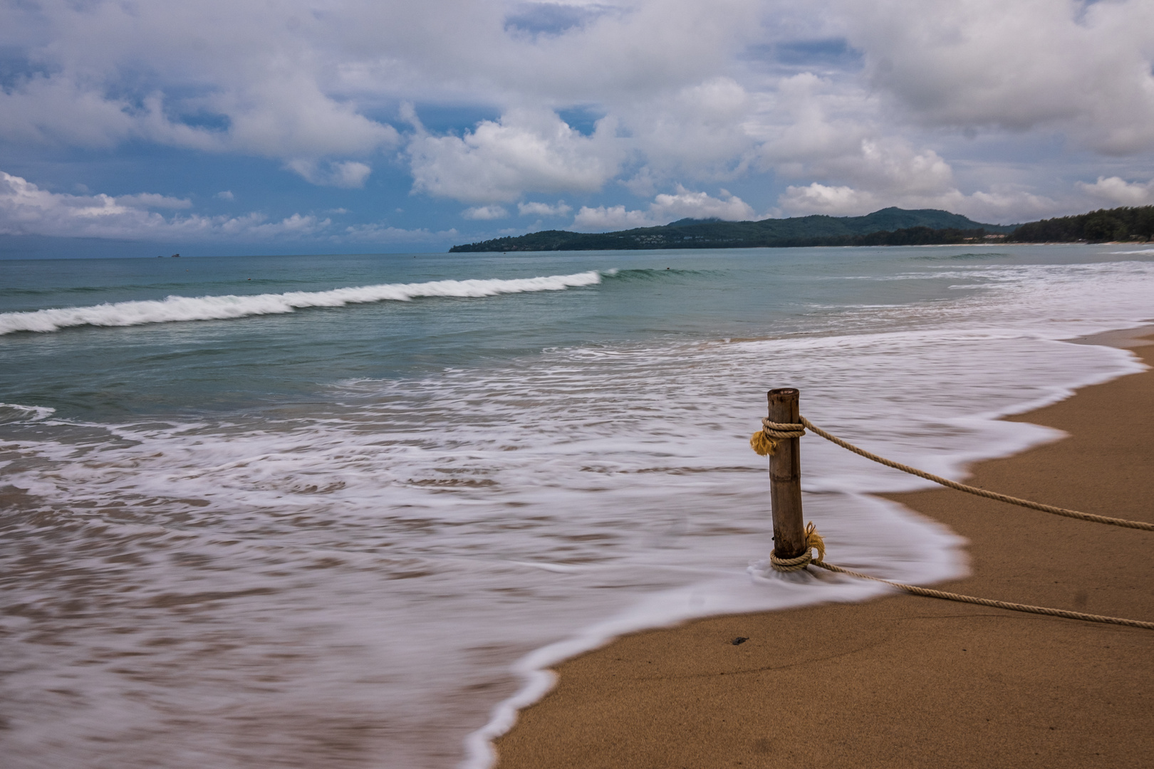 Morgens am Strand