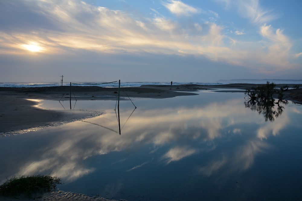 morgens am Strand