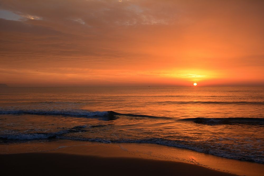 morgens am Strand