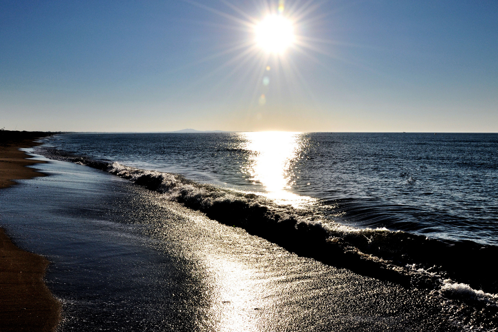 Morgens am Strand