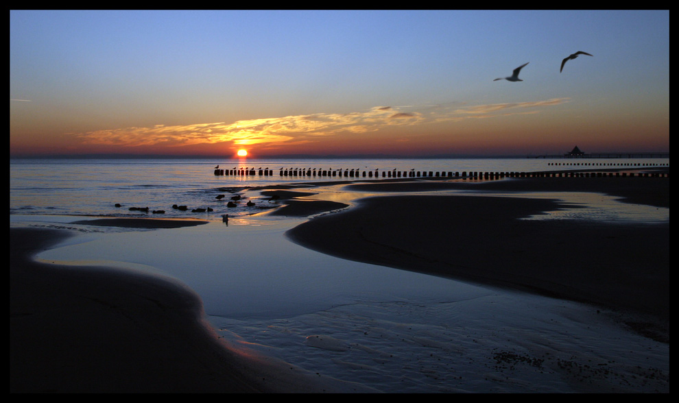 Morgens am Strand