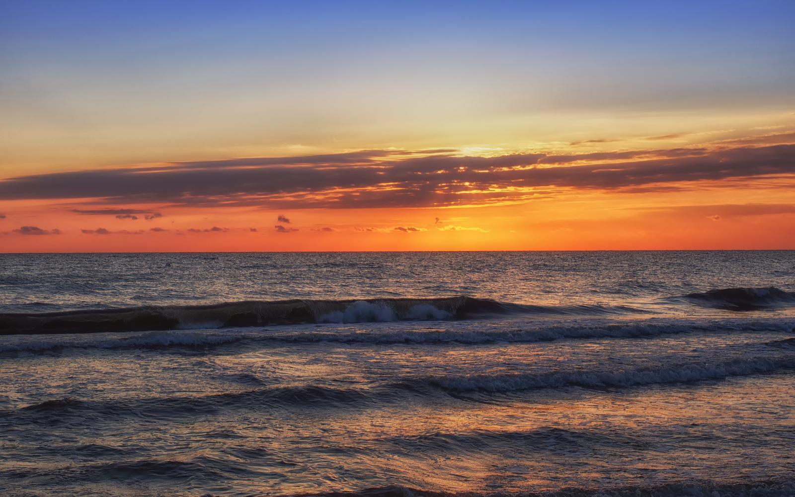 Morgens am Strand