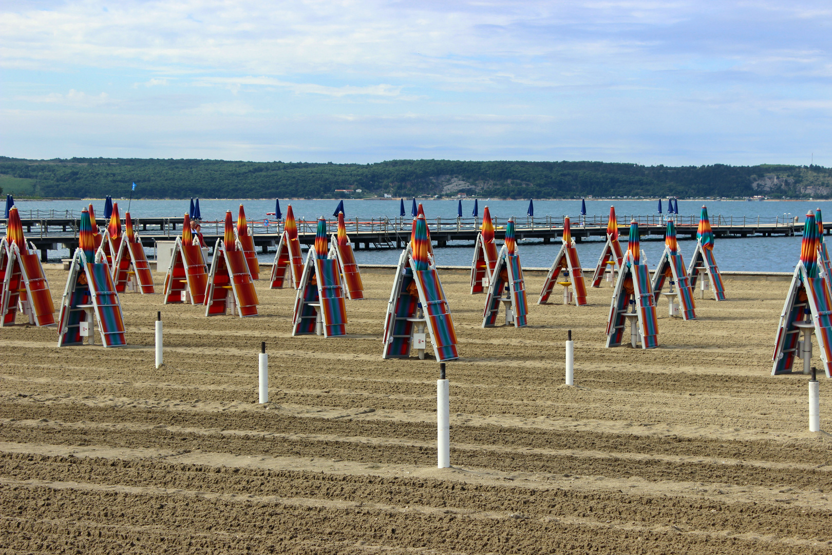 Morgens am Strand