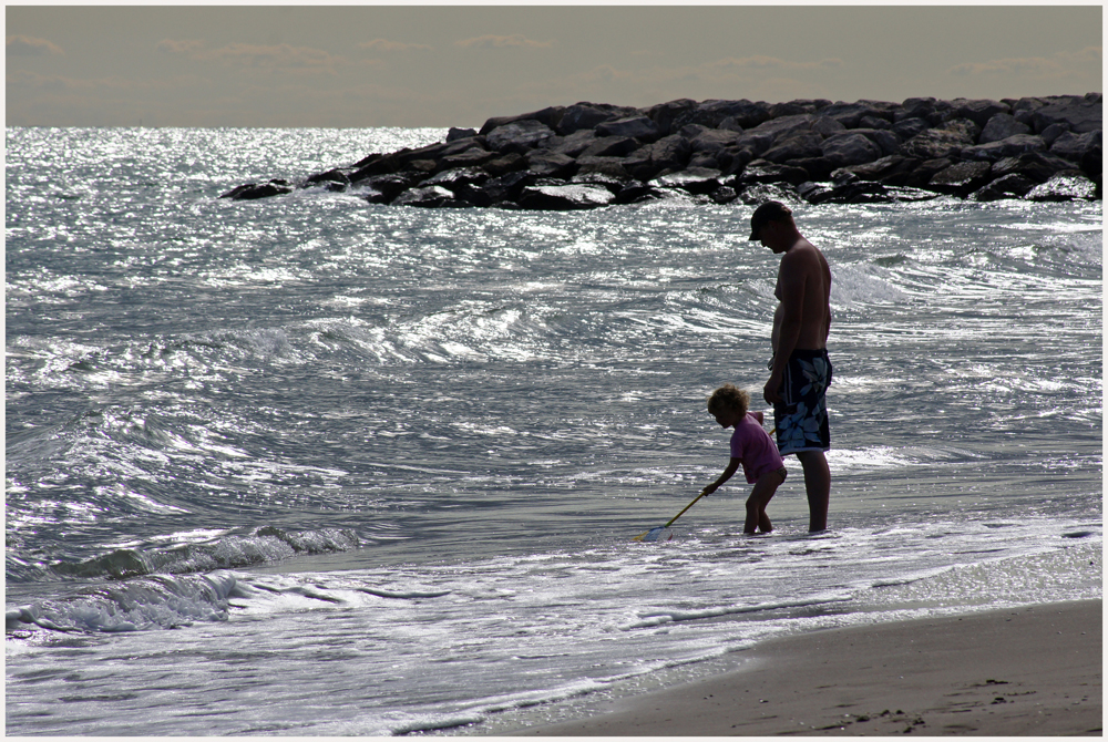 Morgens am Strand