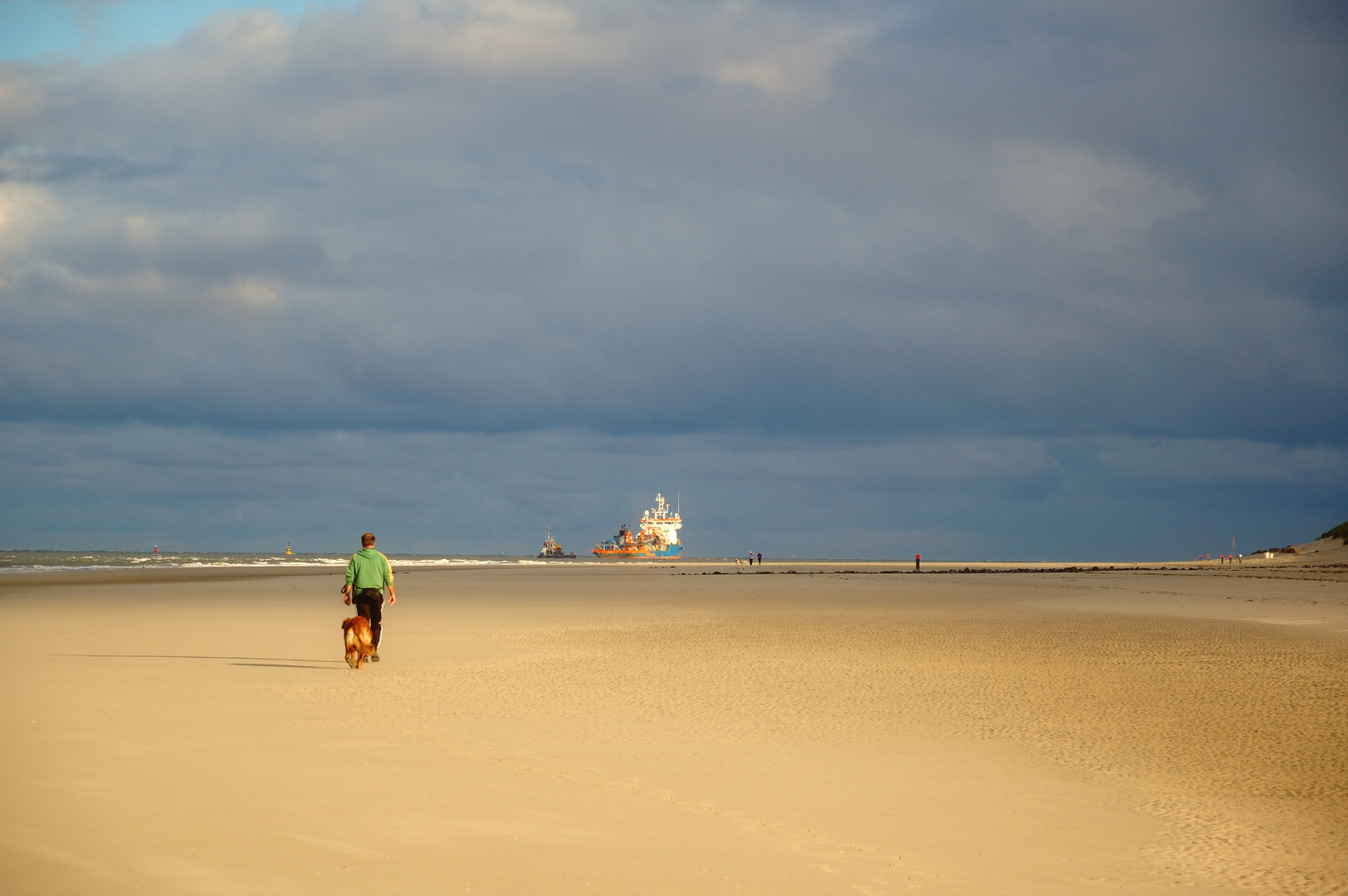 Morgens am Strand ...