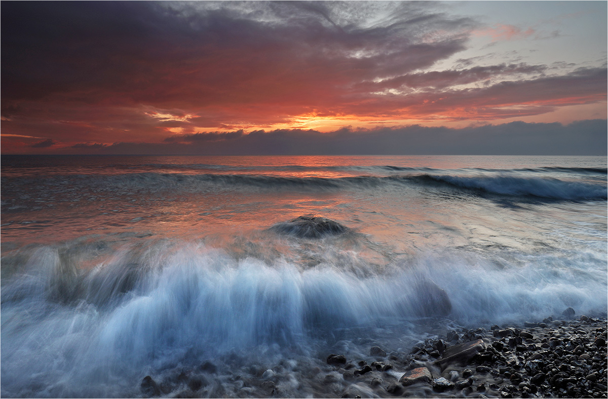 Morgens am Strand