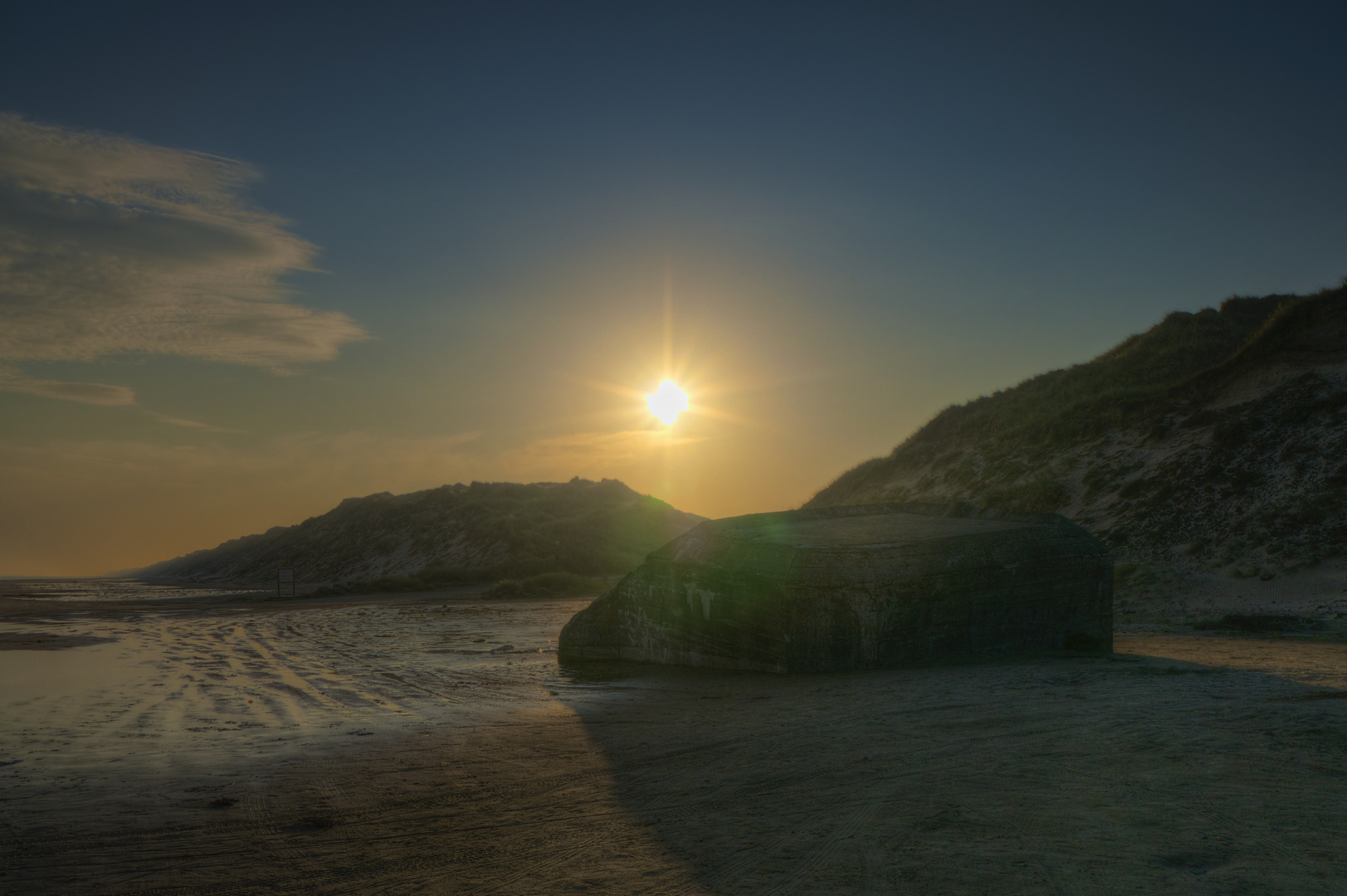 Morgens am Strand