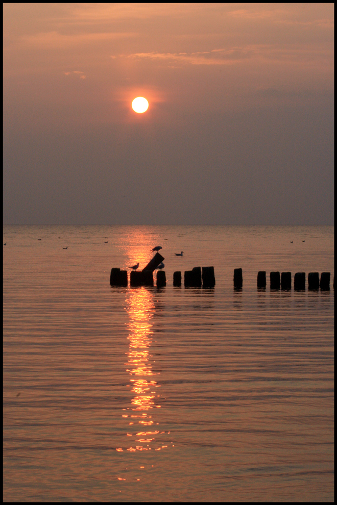 Morgens am Strand