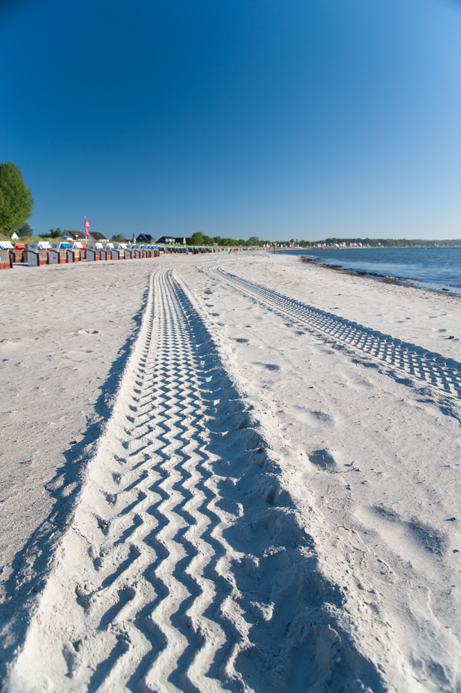 Morgens am Strand