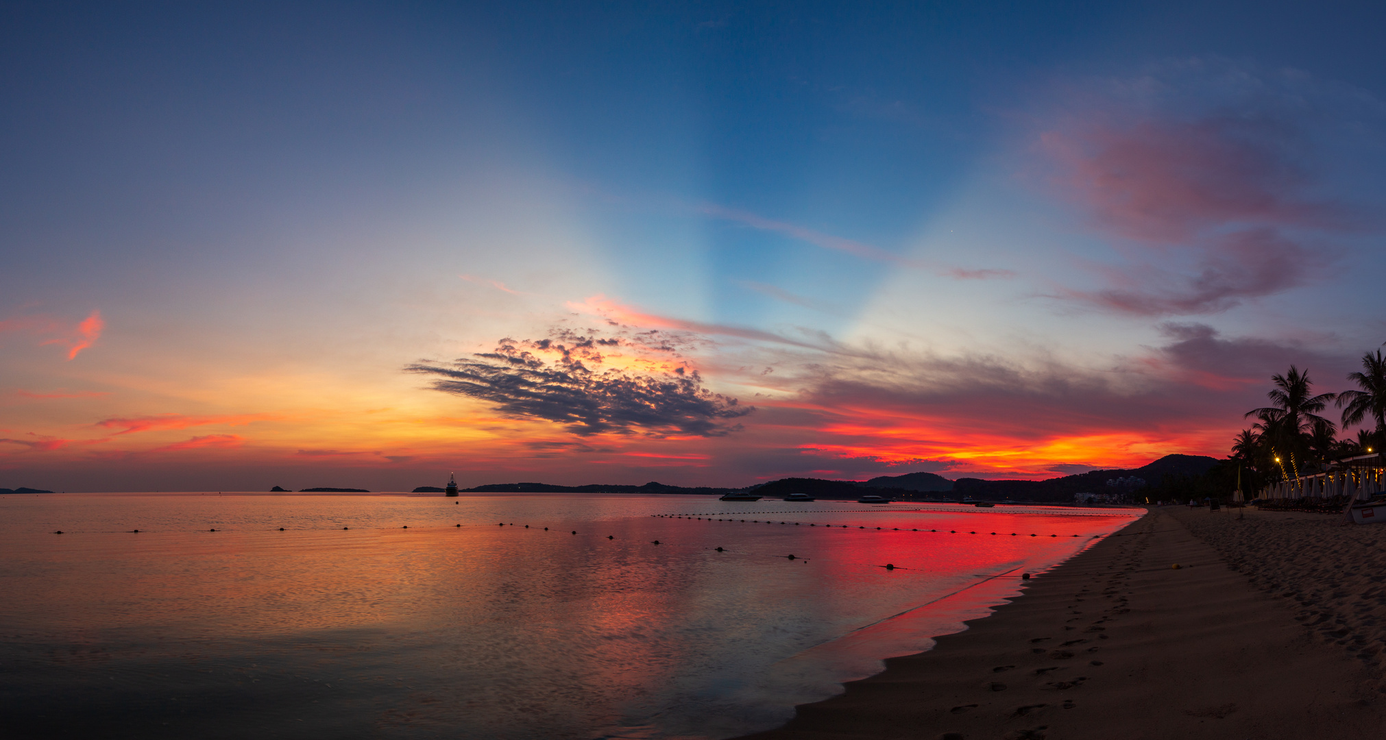 morgens am Strand