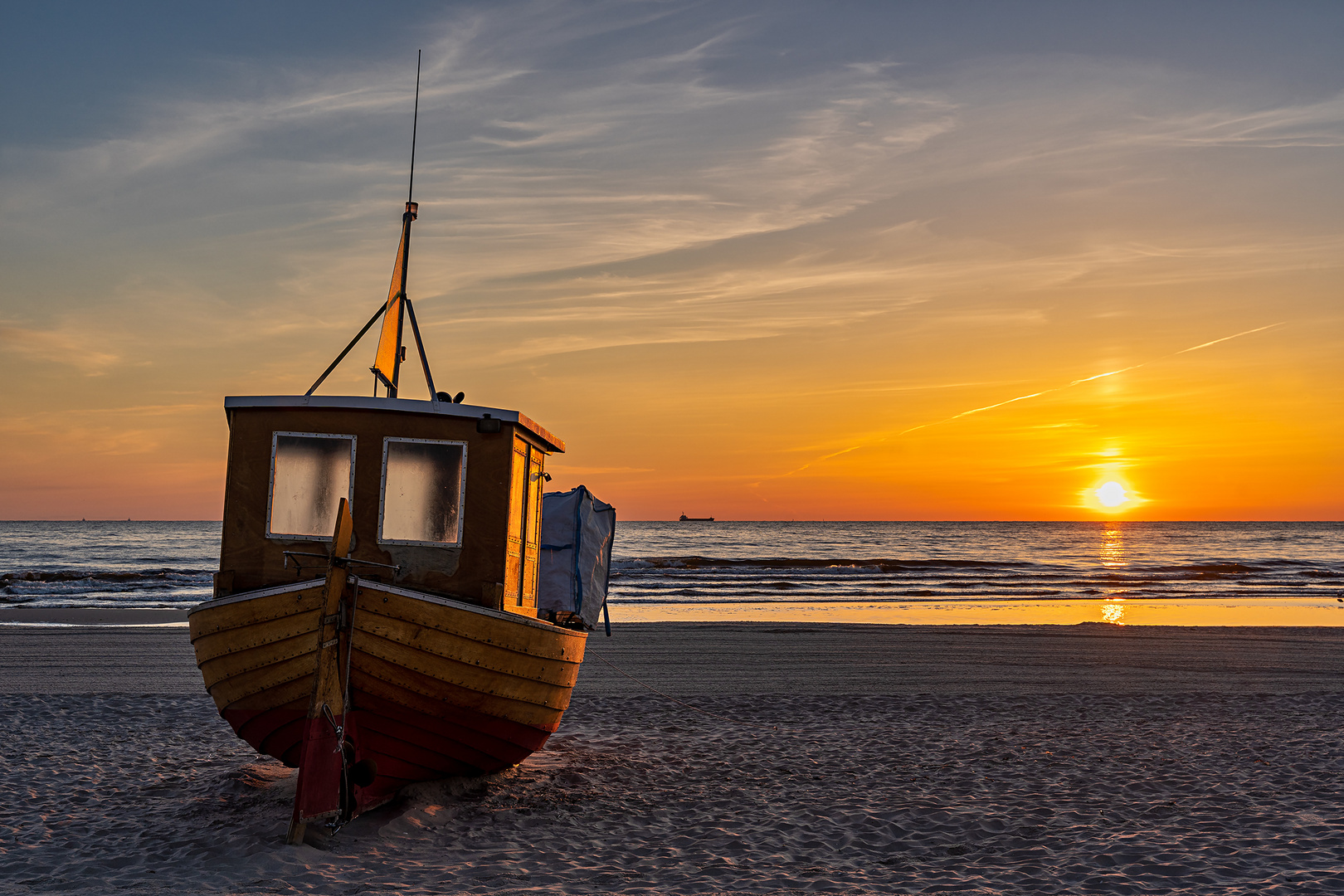 Morgens am Strand von Ahlbeck