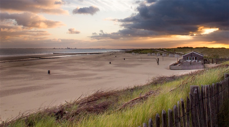 Morgens am Strand von Nieuwvlied