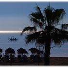 Morgens am Strand von Torremolinos