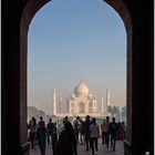 morgens am taj mahal.....