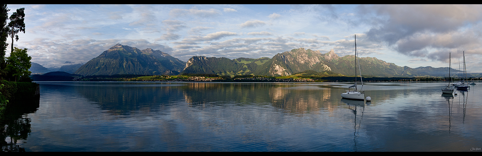 Morgens am Thunersee