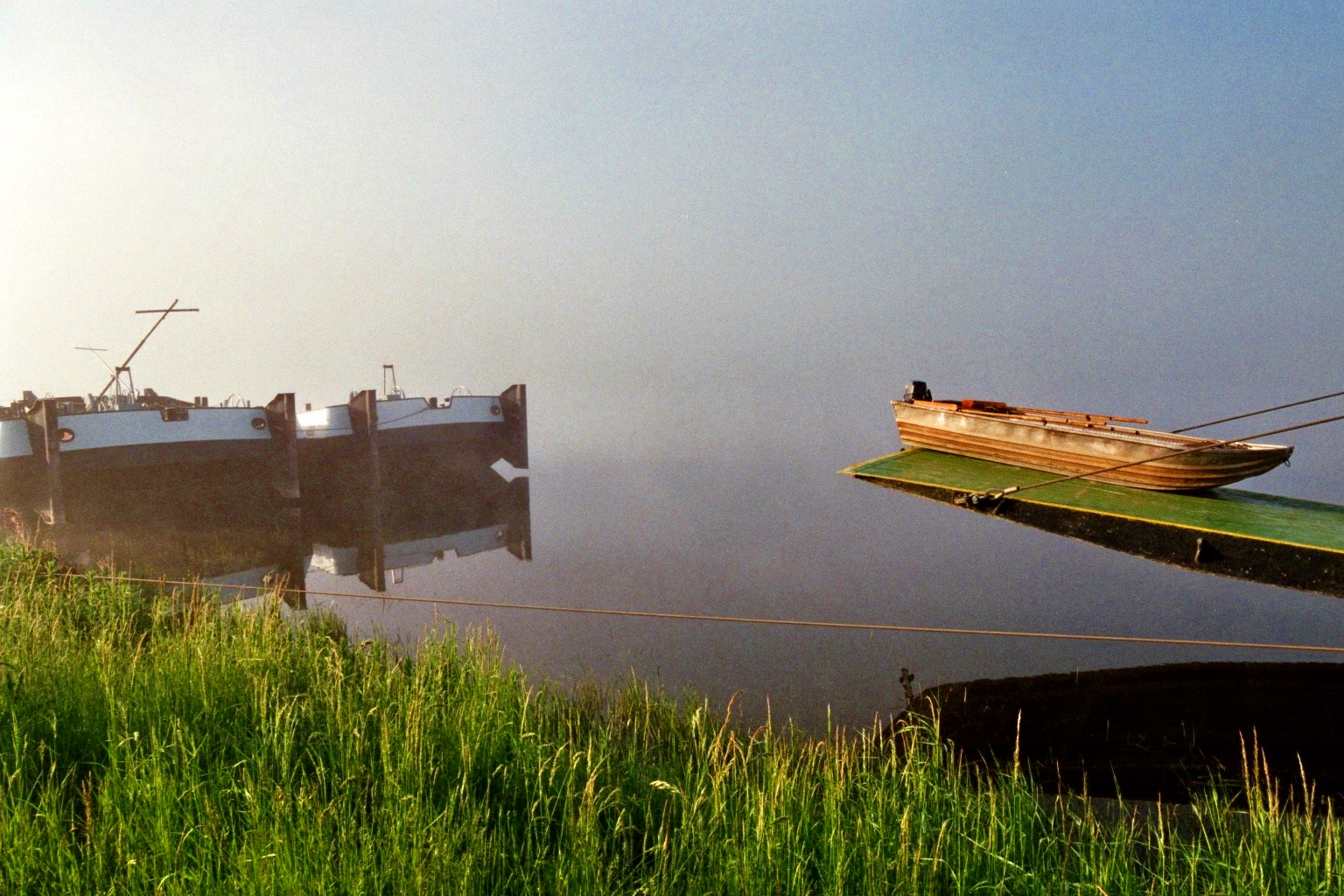 Morgens am Weserwehr