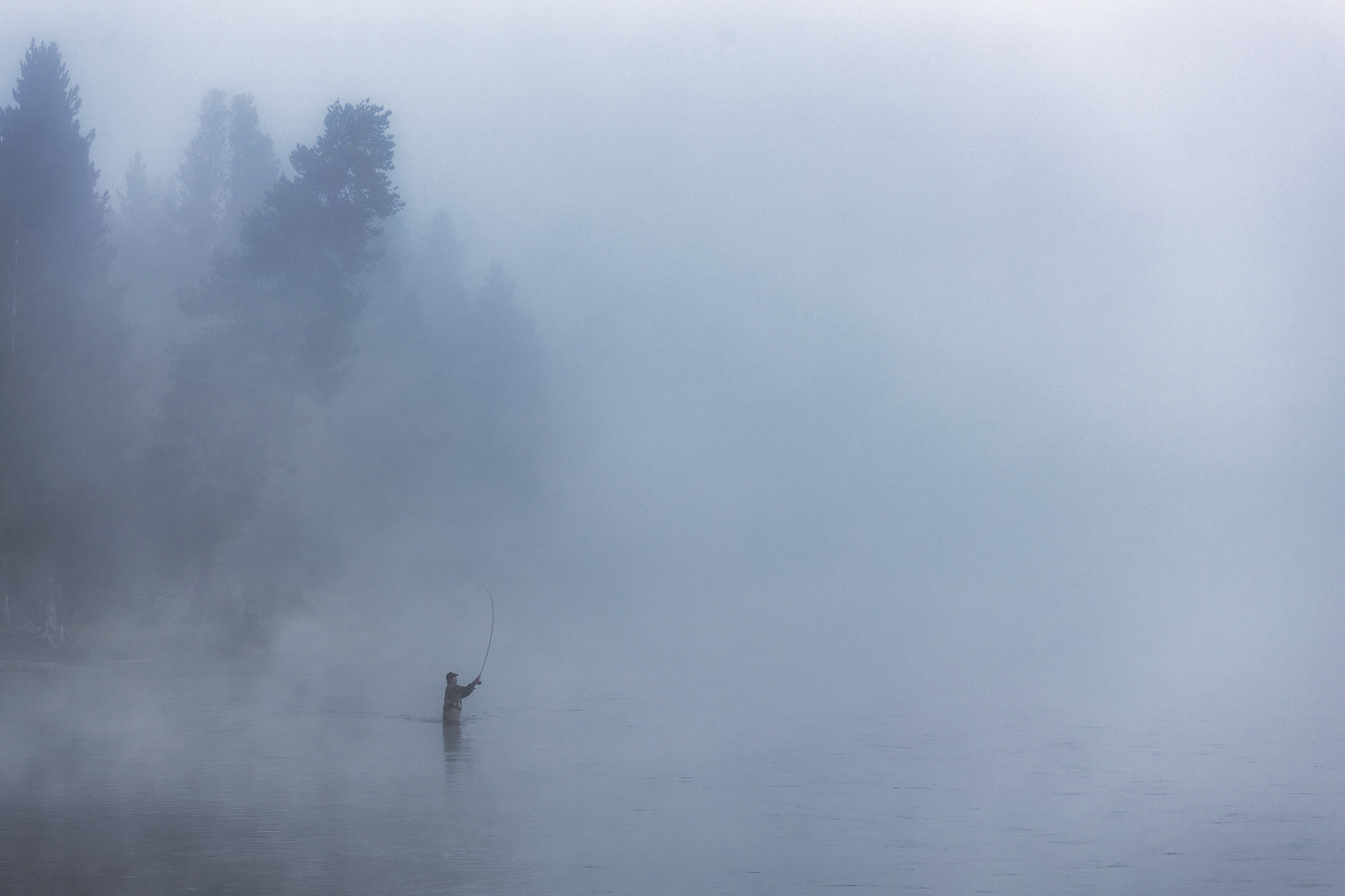 Morgens am Yellowstone River