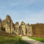 Morgens an den Externsteinen.Teutoburgerwald Tourismus Bad Meinberg Horn 001