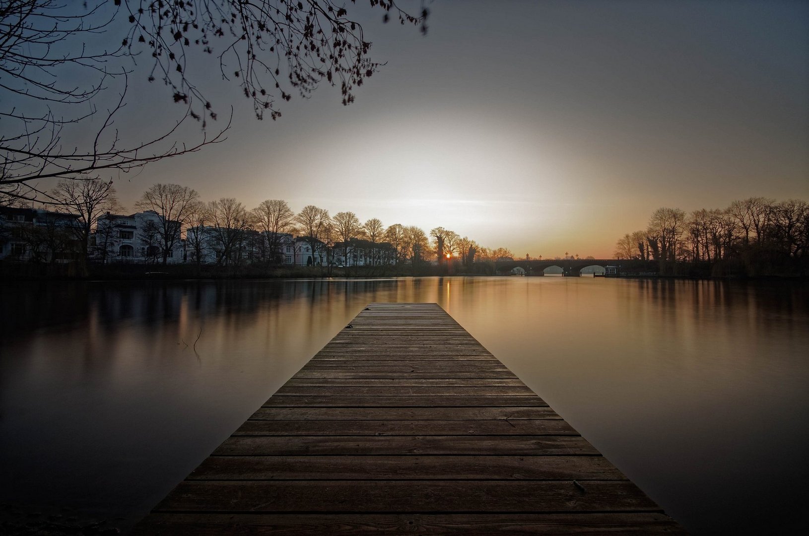 Morgens an der Alster