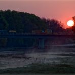 Morgens an der Baustelle