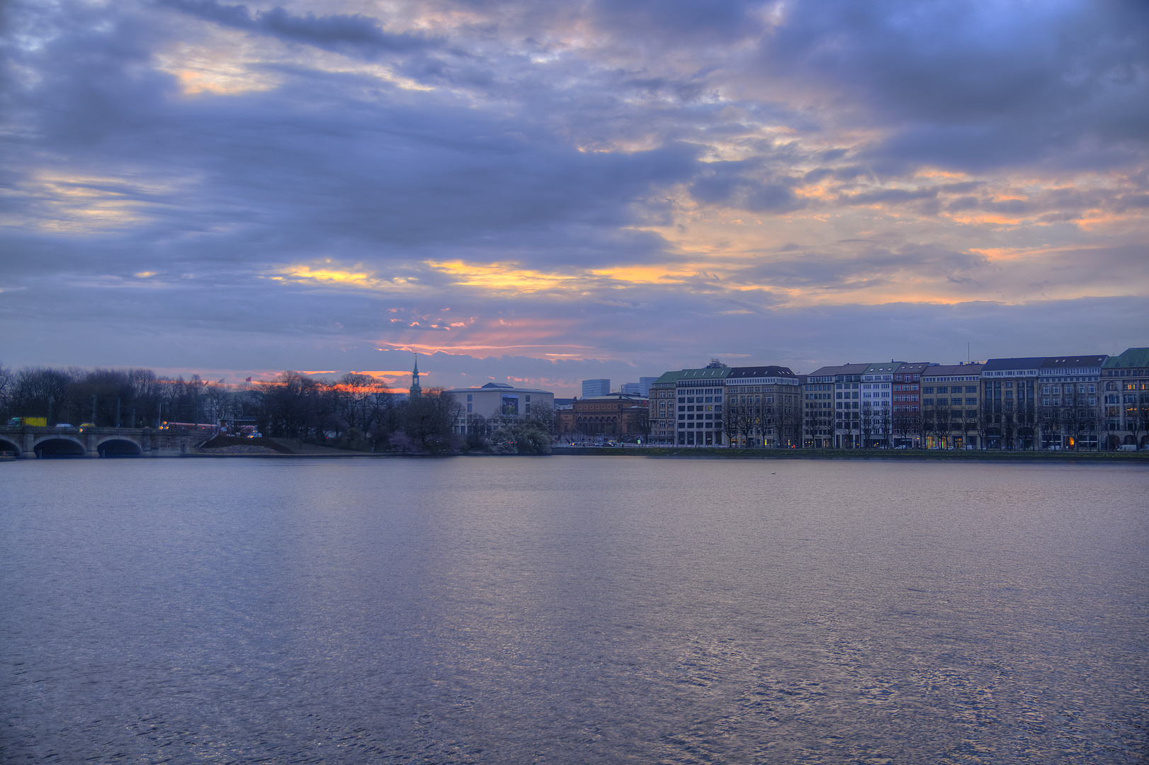 Morgens an der Binnenalster