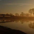 Morgens an der Emsbrücke