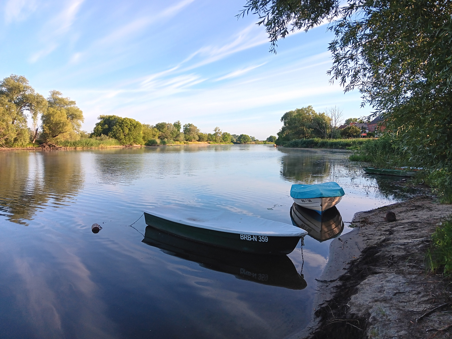 Morgens an der Havel in Strodehne