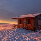 Morgens an der Hütte